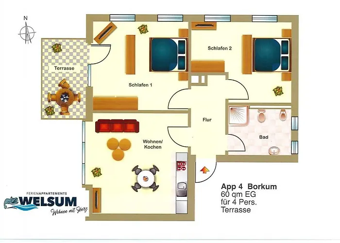 Апартаменты Borkum *